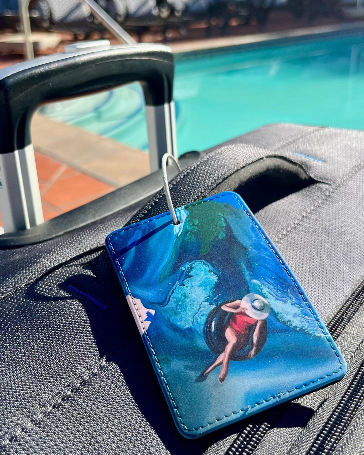 Floating Lady Travel Tag