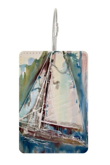 Sailing Ship Travel Tag