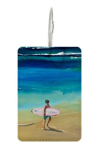 Surfer Boy Travel Tag