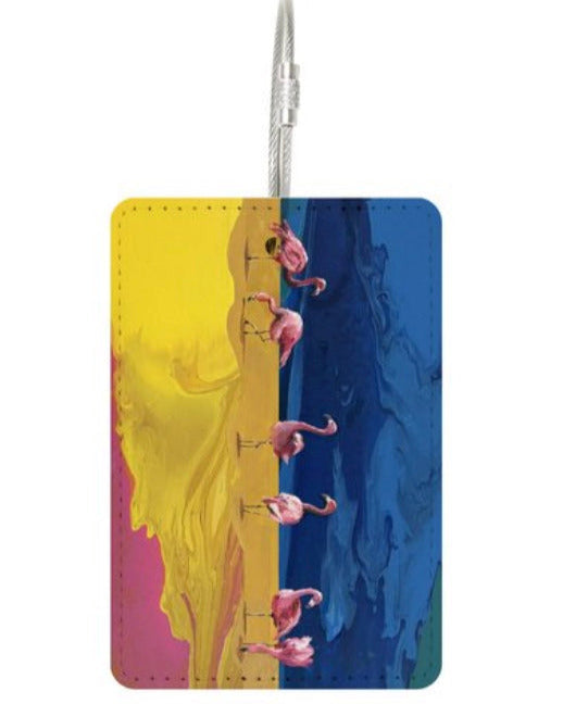 Flamingo Travel Tag