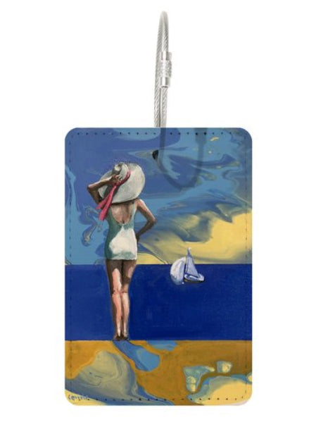 Gazing Lady Travel Tag