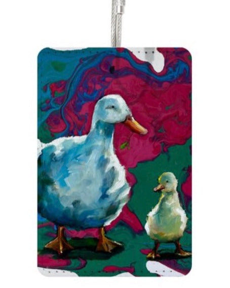Momma and Baby Duck Travel Tag