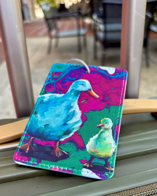 Momma and Baby Duck Travel Tag