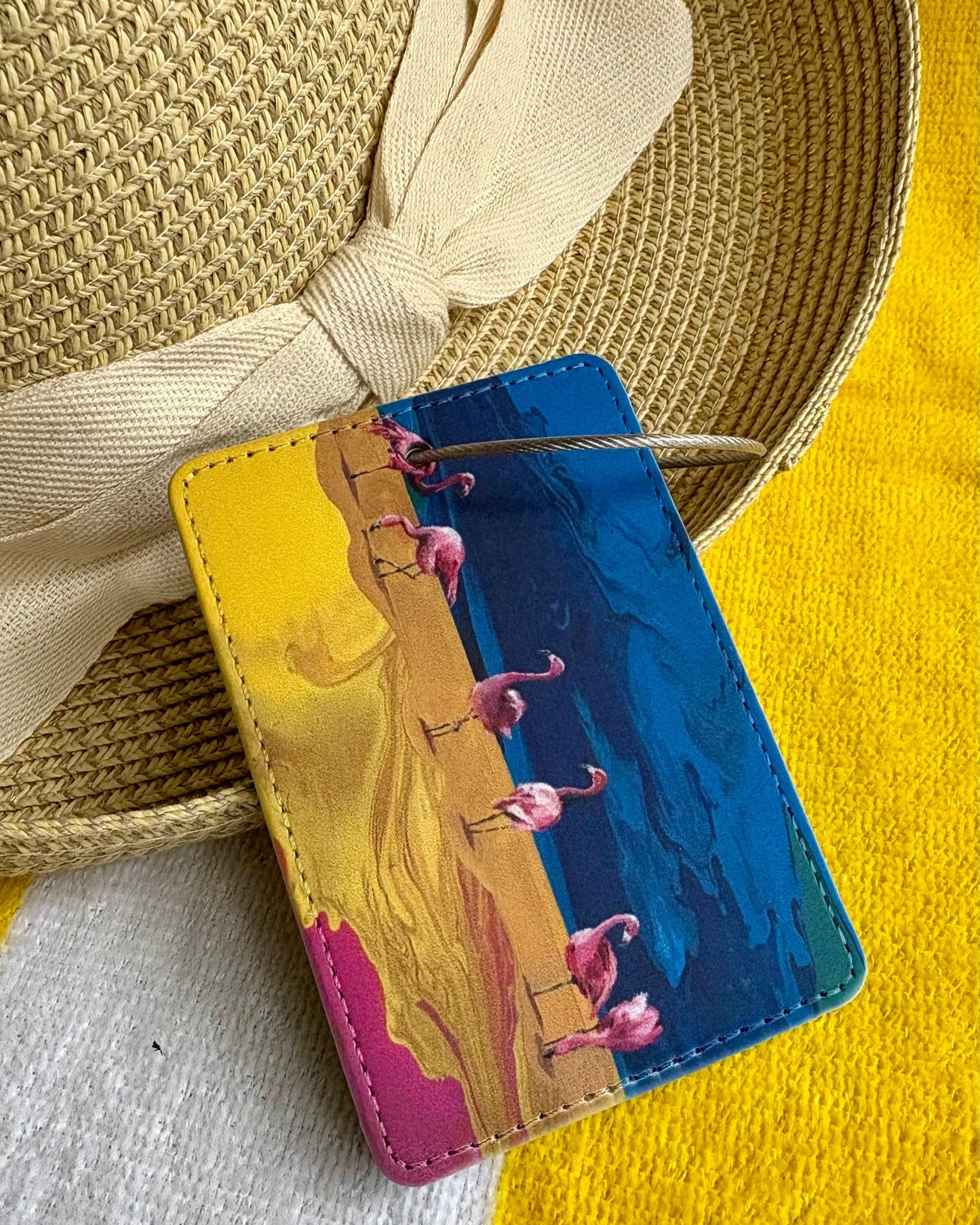 Flamingo Travel Tag